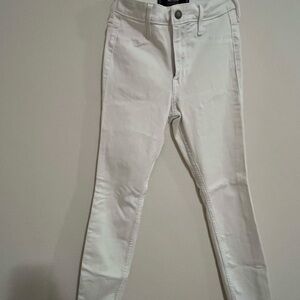Hollister High Rise Super Skinny Jean Leggings Women's 3S W26 L26 White Jeggings